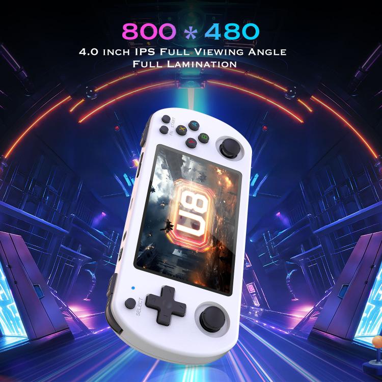 U8 Retro Handheld Game Console Open-Source 4 Inch HD IPS Screen Portable Console, Size: 128G