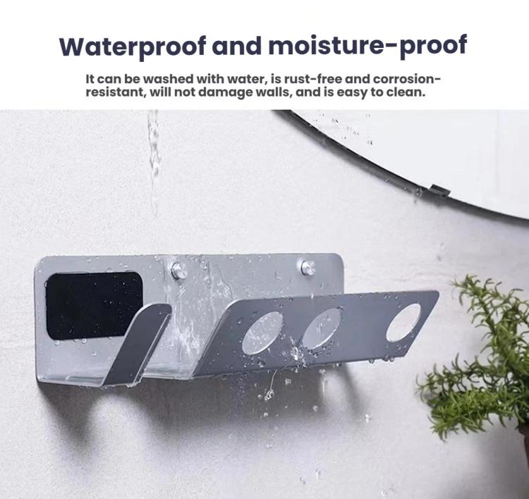 For Dyson Hair Dryer Wall Mount Holder - Adhesive Or Screw Installation, Compact Nozzle Organizer, Spec: Right Silver
