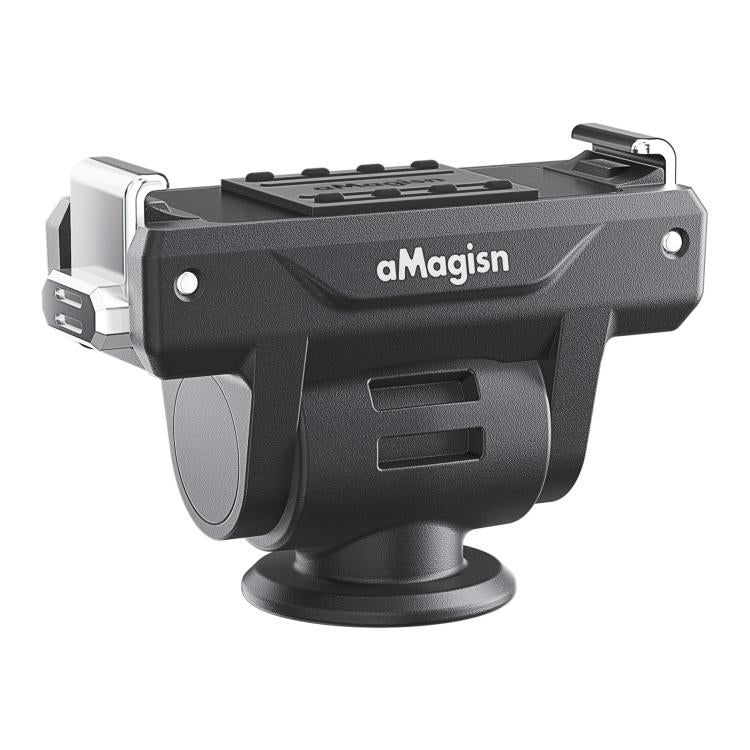 AMagisn Adjustable Quick Release Adapter For DJI Osmo 360/Action 5 Pro/4/3 - 4-Level Fast Perspective Switch - Black
