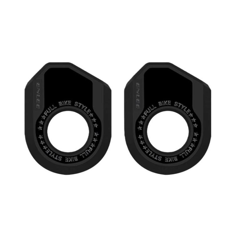 ENLEE 2pcs Bike Crank Protector MTB Chainring Guard, Style: B Black