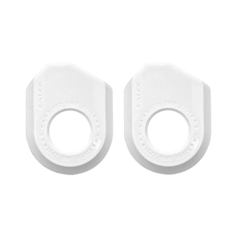 ENLEE 2pcs Bike Crank Protector MTB Chainring Guard, Style: B White