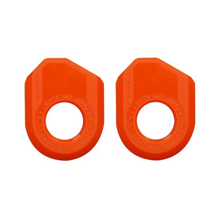 ENLEE 2pcs Bike Crank Protector MTB Chainring Guard, Style: B Orange