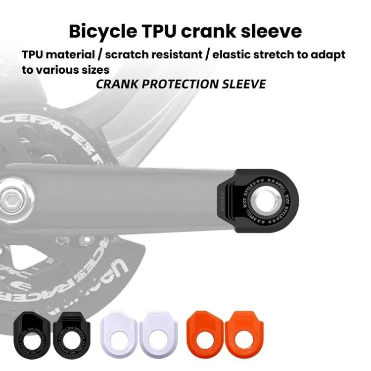 ENLEE 2pcs Bike Crank Protector MTB Chainring Guard, Style: A Black