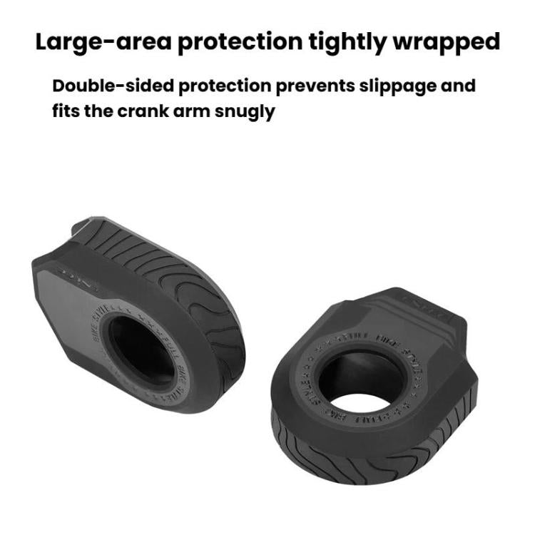 ENLEE 2pcs Bike Crank Protector MTB Chainring Guard, Style: B Orange