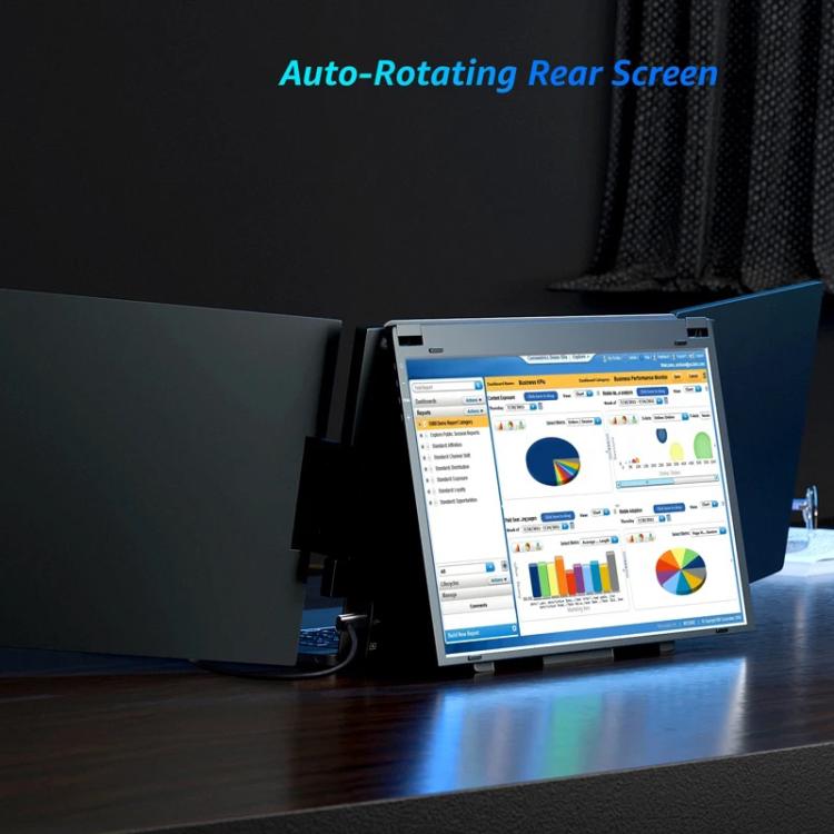 14 inch Triple-Screen One-Cable Connection 1080P Laptop Extension Display Portable Monitor