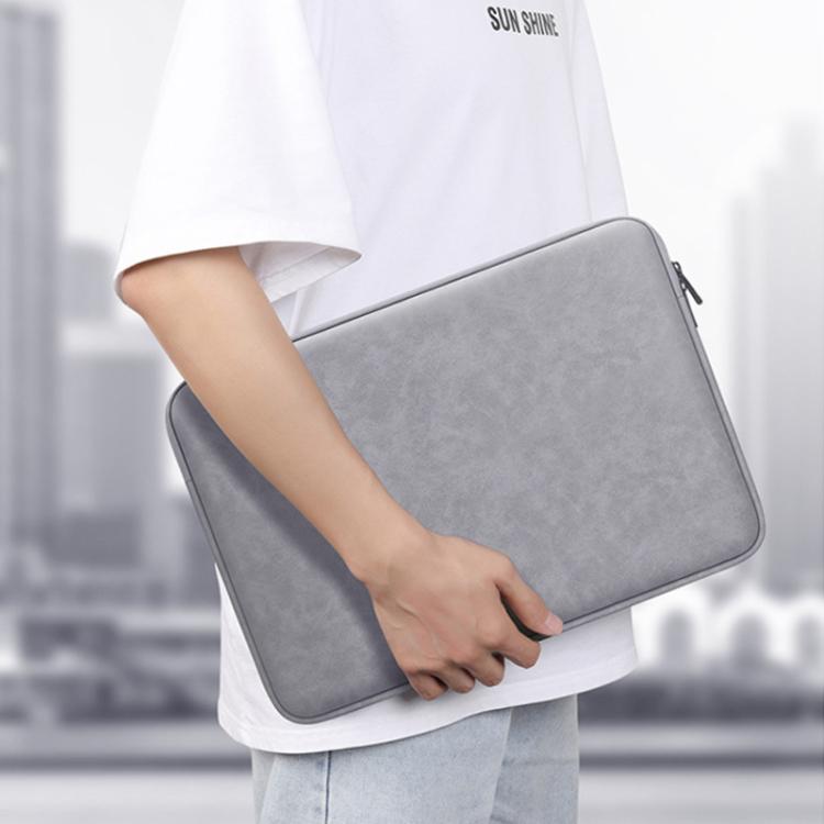 BUBM 13-inch PU Suede Laptop Sleeve Case Business Notebook & Tablet Protective Inner Bag with Soft Lining