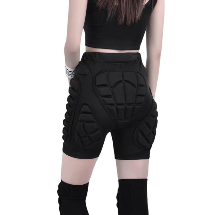 SULAITE Outdoor Sports Skiing Roller Skating Safety Anti-fall Protective Hip Pants, Size: XL - Black