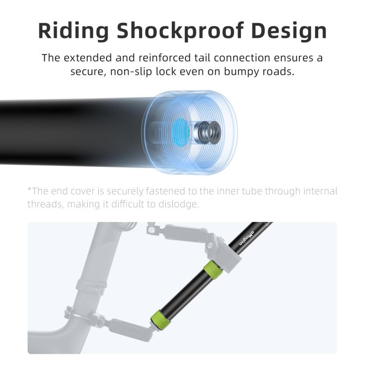 aMagisn 1.1m Aluminum Telescopic Selfie Stick for Cycling Photography Camera Monopod Only Stick