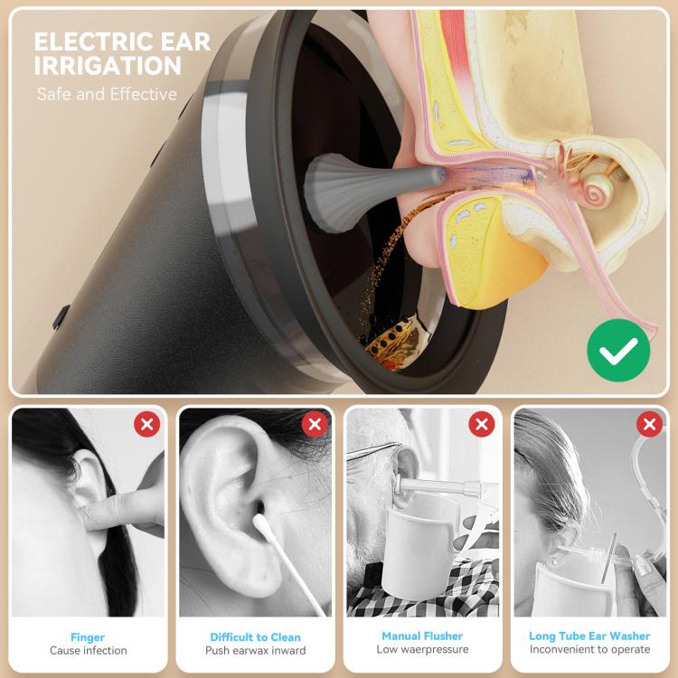E80 Electric Ear Cleaner Home-Use Portable Ear Cleaning Device Earwax Removal Tool