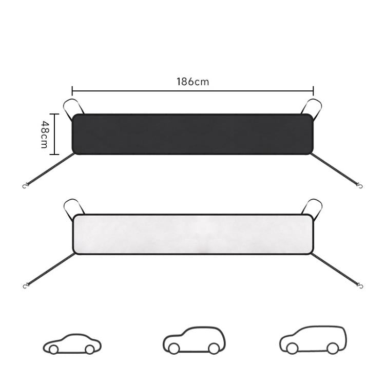 Car Windshield Anti-leaf Bird Droppings Wiper Dust Cover, Size: 186x48cm