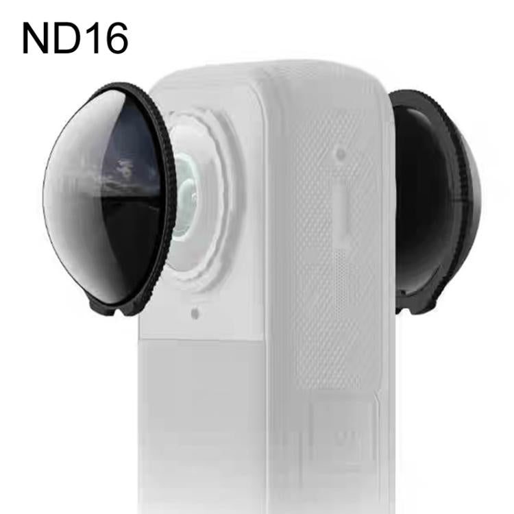 For Insta360 X5 2pcs /Box Panoramic Action Camera Filters Neutral Density Filters Glass Protective Filters, Spec: ND16