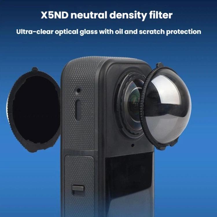 For Insta360 X5 2pcs /Box Panoramic Action Camera Filters Neutral Density Filters Glass Protective Filters, Spec: ND32