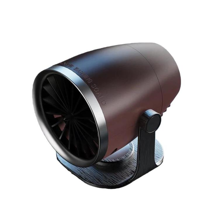 Vehicle-mounted Heater With Adjustable Fan Speed Defogging Defrosting Heater, Color: Brown 24V