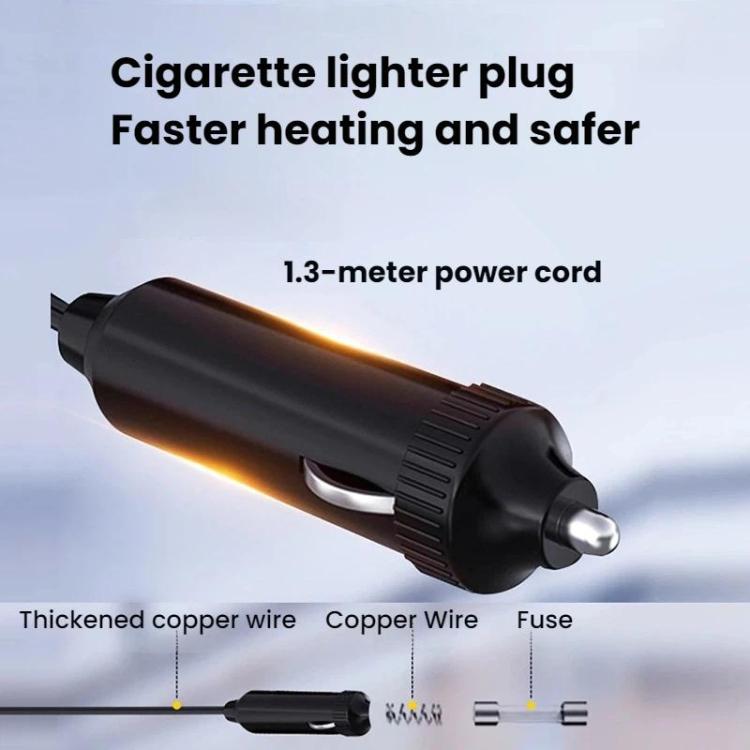 Vehicle-mounted Heater With Adjustable Fan Speed Defogging Defrosting Heater, Color: Brown 24V