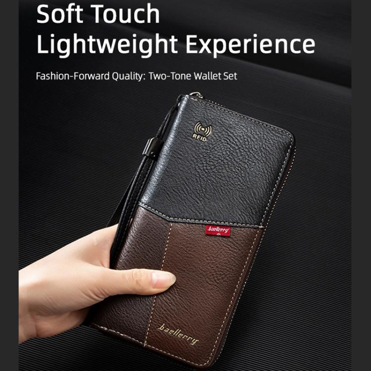 Baellerry C3165 Men Long Wallet Business RFID Anti-Theft Multi-Card Holder