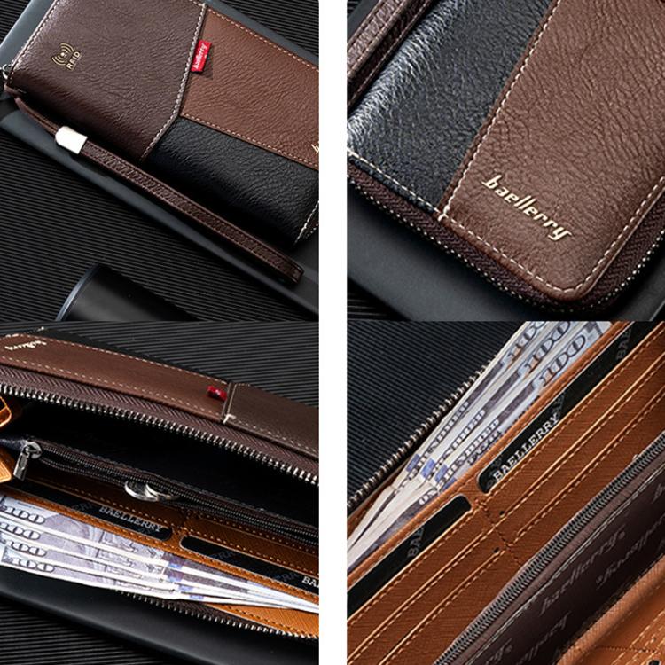 Baellerry C3165 Men Long Wallet Business RFID Anti-Theft Multi-Card Holder