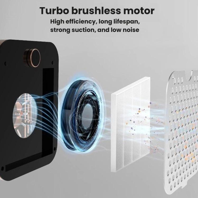 BLUEQUE Low-Noise Nail Dust Collector High-Suction Grinding Dust Collection Integrated Dust Collector US Plug