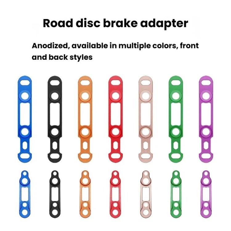 ENLEE Road Bike Disc Brake Adapter, Spec: Front Clamp Red