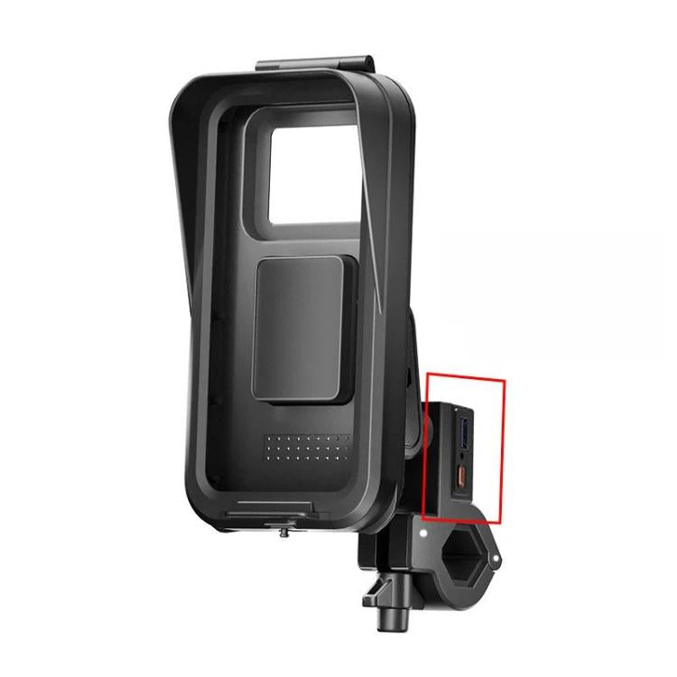 Waterproof Navigation Phone Holder For Motorcycles And Bicycles, Style: Handlebar Charging