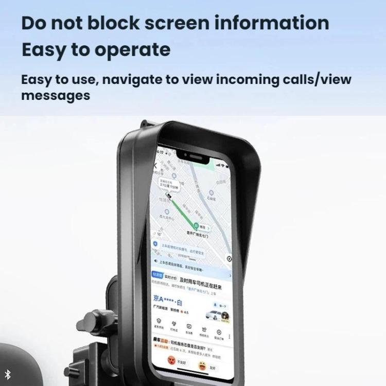 Waterproof Navigation Phone Holder For Motorcycles And Bicycles, Style: Handlebar Charging