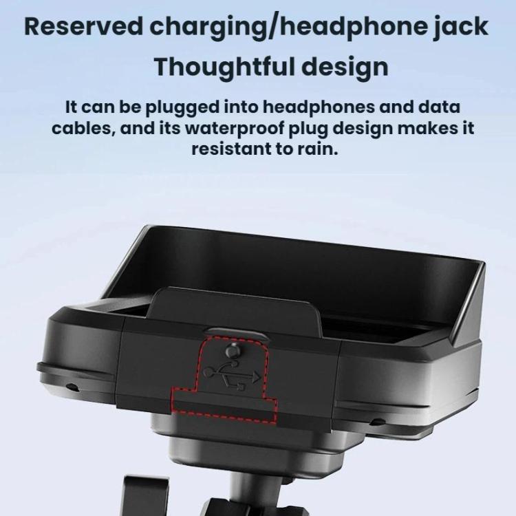 Waterproof Navigation Phone Holder For Motorcycles And Bicycles, Style: Handlebar Charging