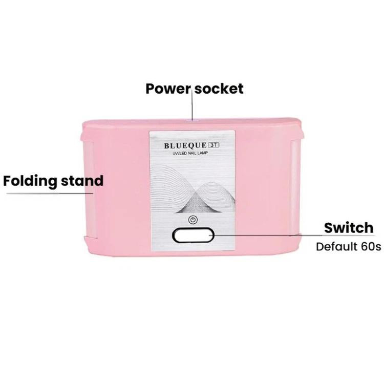 BLUEQUE 3T USB 36W Portable Folding Nail Lamp UV Gel Polish LED Curing Light
