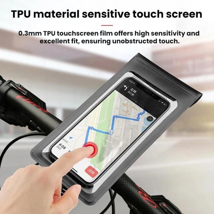 Bicycle/Motorcycle Waterproof Bag Phone Holder, Style: F1-C Handlebar Mount