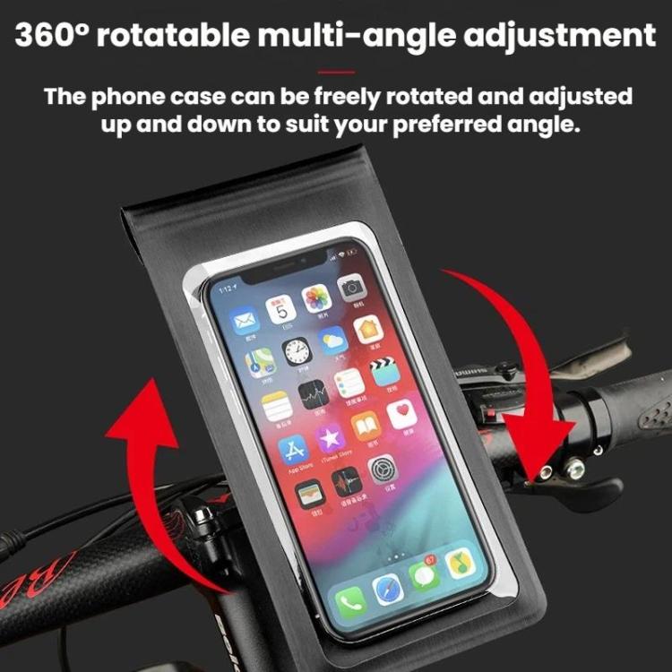 Bicycle/Motorcycle Waterproof Bag Phone Holder, Style: F1-C Handlebar Mount