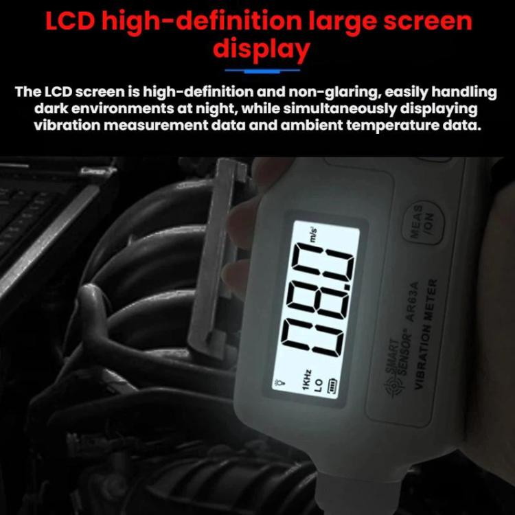 SMART SENSOR Portable Handheld Motor Vibration Analyzer - Ivory White