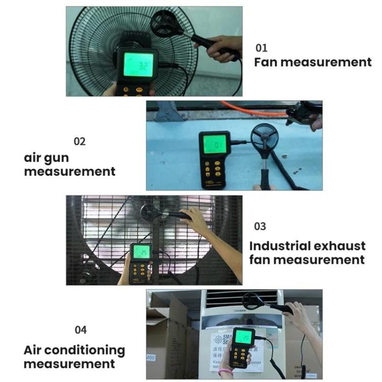 SMART SENSOR Anemometer With Carrying Toolbox