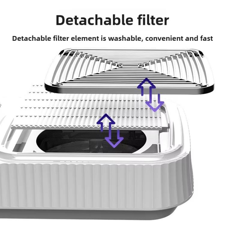 BLUEQUE 80W High-Power Thickened Nail Dust Collector With Low Noise, Spec: B Style EU Plug