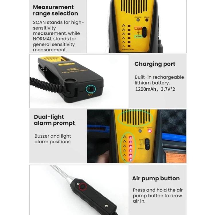 SMART SENSOR Air Conditioning Refrigerant Gas Leak Detector