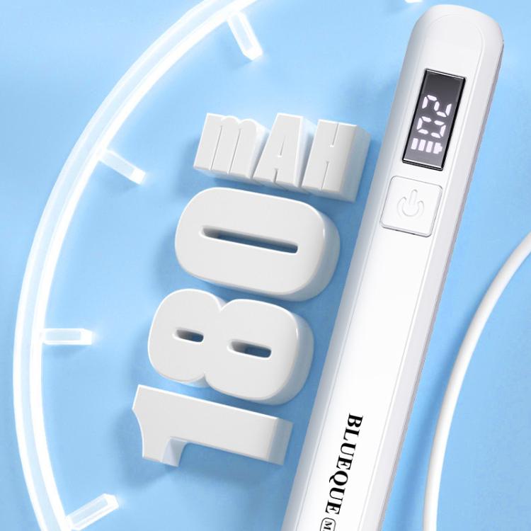 BLUEQUE Handheld 3W Rechargeable LED Nail Drying Lamp Single-Nail Tip Curing Lamp, Spec: 3B Screen  - Wood Grain