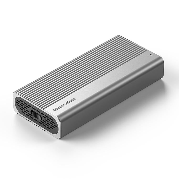 Blueendless M280U4C USB4 Portable Hard Drive Enclosure With Switch & Fan Solid-State M.2 NVMe Drive Enclosure External SSD Enclosure