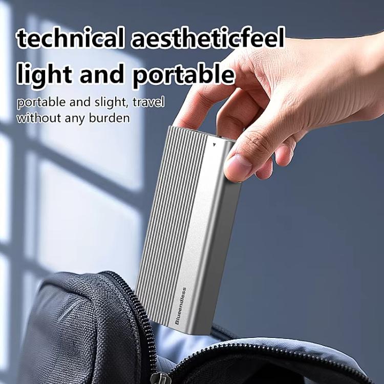 Blueendless M280U4C USB4 Portable Hard Drive Enclosure With Switch & Fan Solid-State M.2 NVMe Drive Enclosure External SSD Enclosure