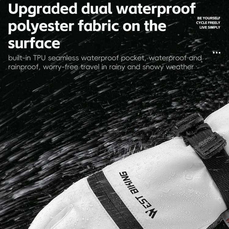 WEST BIKING Touchscreen Ski Gloves Windproof & Waterproof Winter Gloves with Anti-Slip Palm, Zipper Pocket for Snow Pass, Size: L
