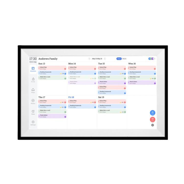 10.1-Inch WiFi Smart Digital Calendar Frame Planner Touchscreen Display With App Control AU Plug
