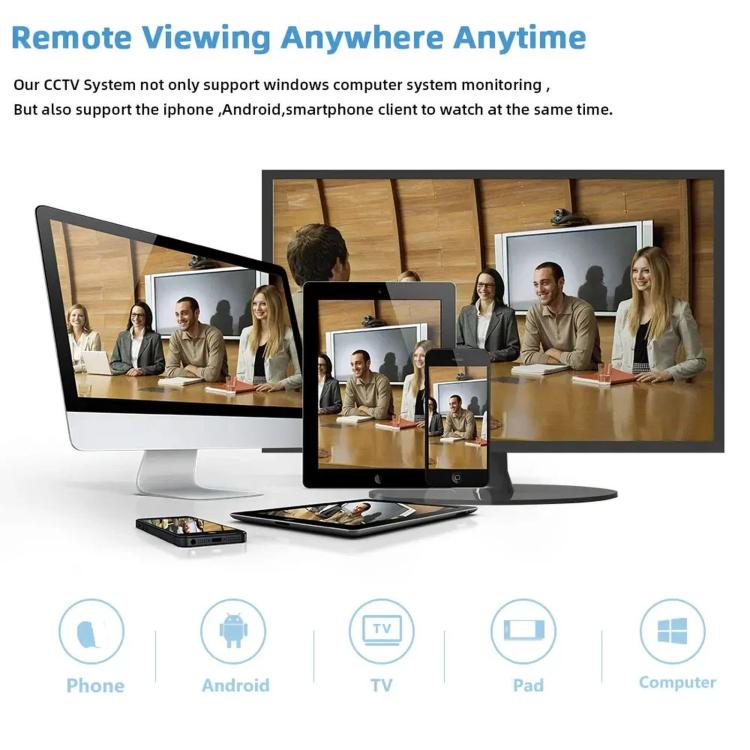 4CH 5-In-1 Hybrid Security DVR Recorder 1080N High Definition Home CCTV System For Analog/AHD/CVI/TVI/IP Cameras