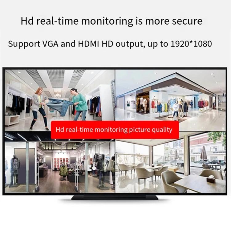 4CH 5-In-1 Hybrid Security DVR Recorder 1080N High Definition Home CCTV System For Analog/AHD/CVI/TVI/IP Cameras