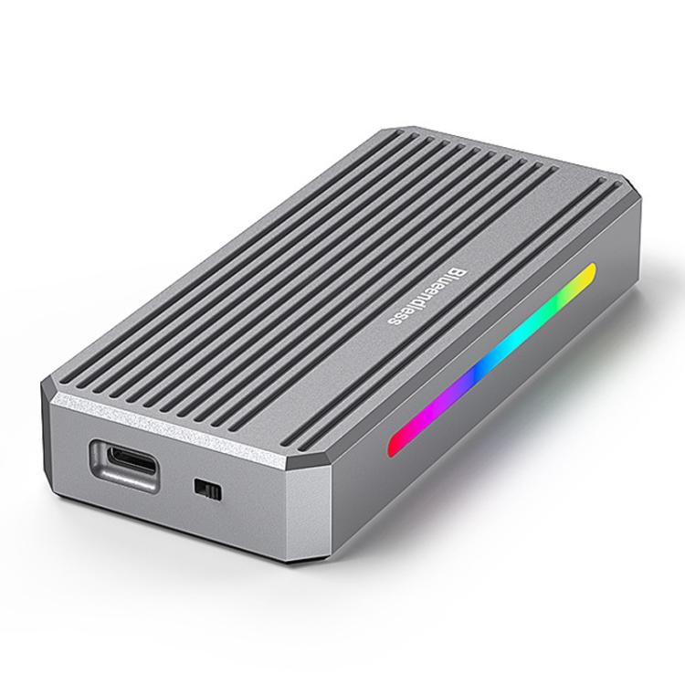 Blueendless M280U4 PLUS USB4 External SSD Enclosure With RGB L & External Fan M.2 NVMe SSD Reader