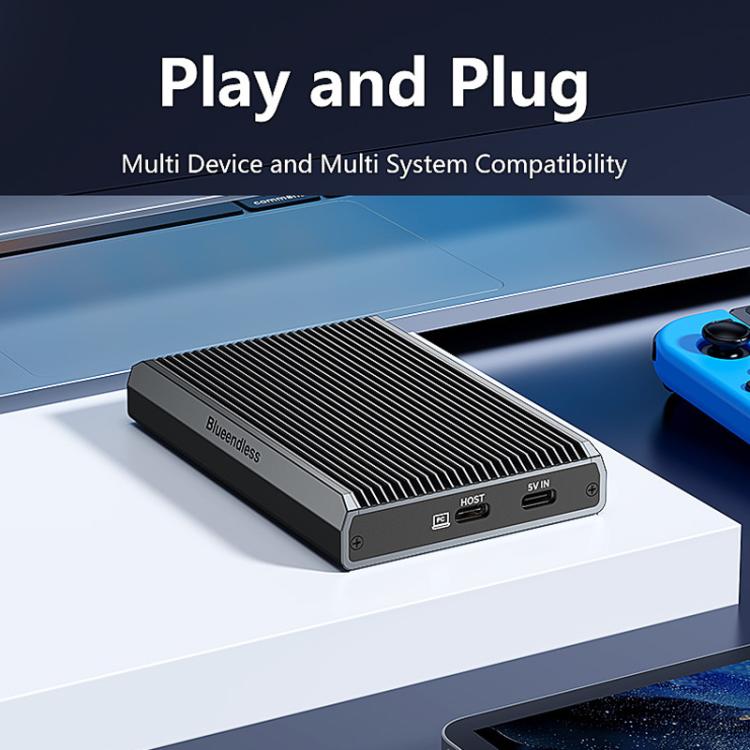 Blueendless DB280A3 M.2 Disk Array Enclosure NVMe / SATA Dual-Protocol RAID Portable SSD Enclosure 20Gbps Offline Copy