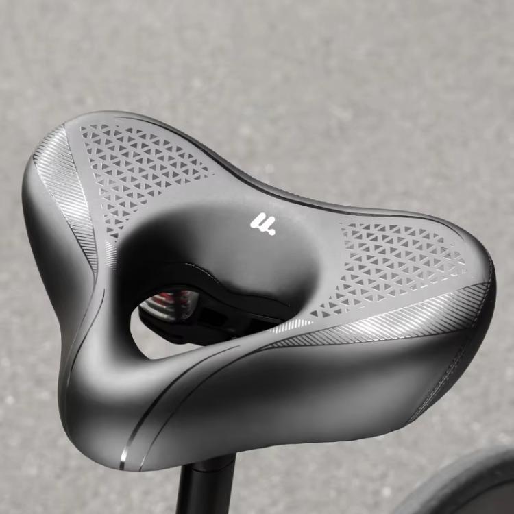 WEST BIKING Comfort Bike Saddle with Shock Absorption Wide Hollow Ventilated Design for Mountain/Road Bicycles, Size: L