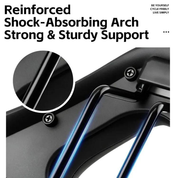 WEST BIKING Comfort Bike Saddle with Shock Absorption Wide Hollow Ventilated Design for Mountain/Road Bicycles, Size: M