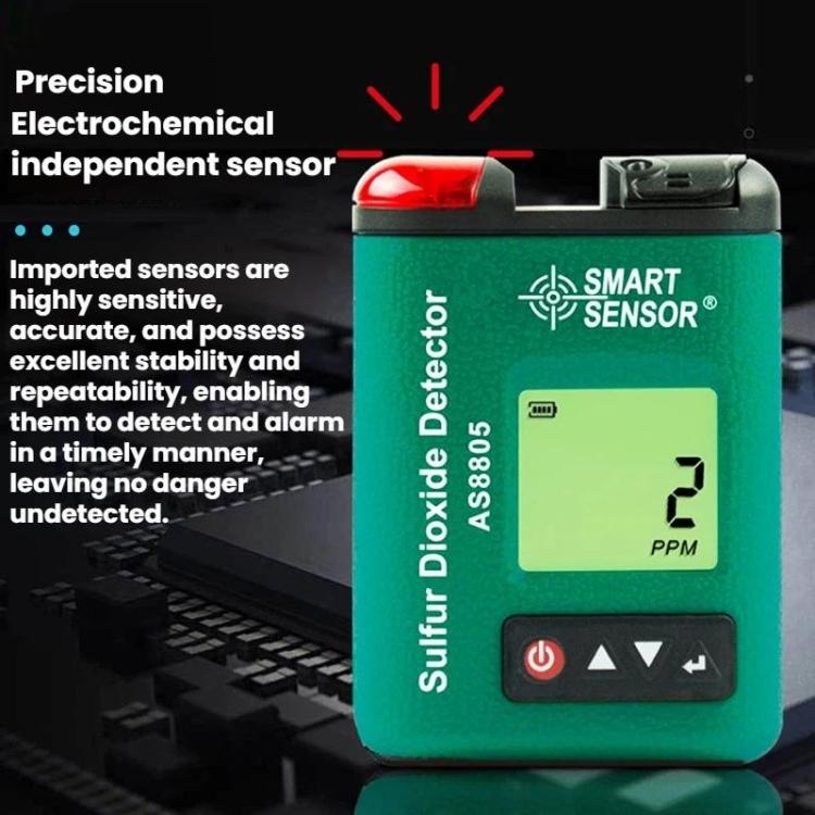 SMART SENSOR Sulfur Dioxide Gas Concentration Digital Display Detector