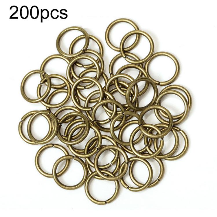 200pcs Handmade Jewelry Jump Rings DIY Accessories, Size: 0.9 x 6mm
