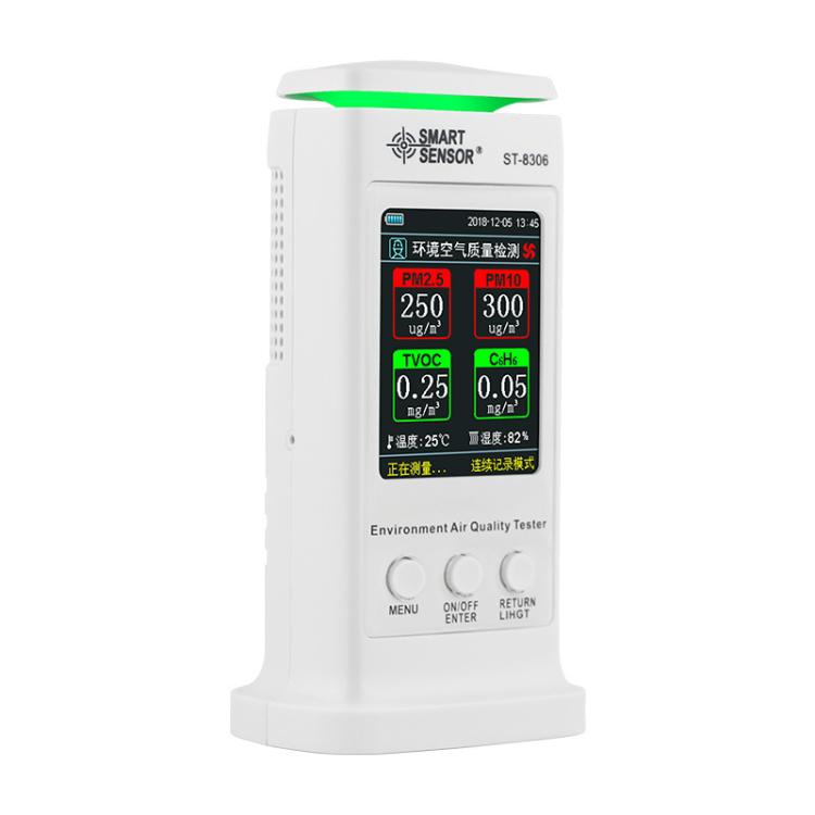 SMART SENSOR Rechargeable Formaldehyde Environmental Air Quality Alarm Detector