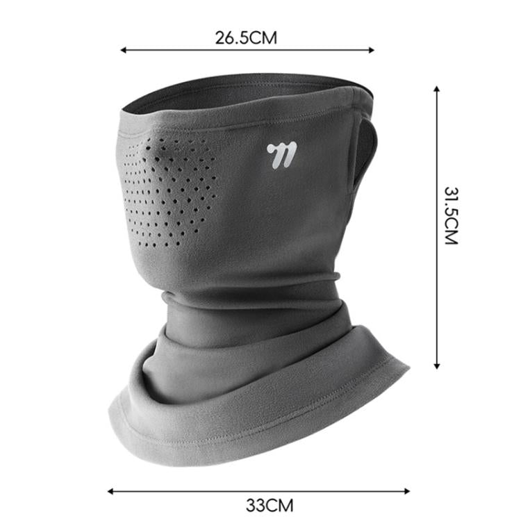 WEST BIKING Winter Ear-Loop Face Mask Double Layer Fleece Windproof Neck Gaiter for Cycling, Size: Free Size
