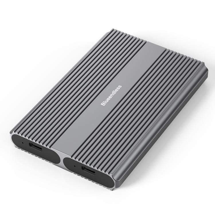 Blueendless M2826S M.2 SATA x 2 Portable Hard Drive Enclosure Dual-Bay External M.2 Reader