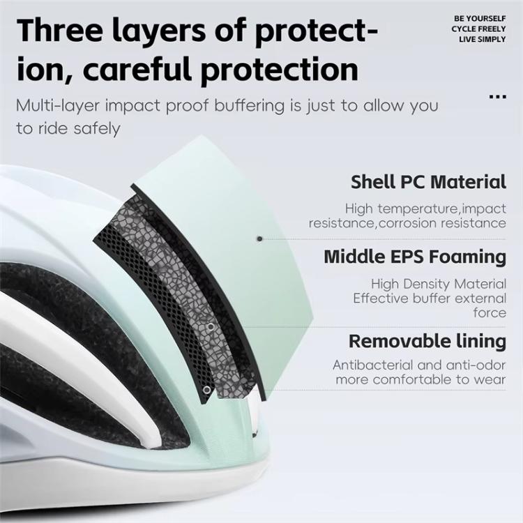 WEST BIKING Youth Bike Helmet for Road & Mountain Cycling with Anion Liner, Magnetic Buckle, Size: 48-52cm