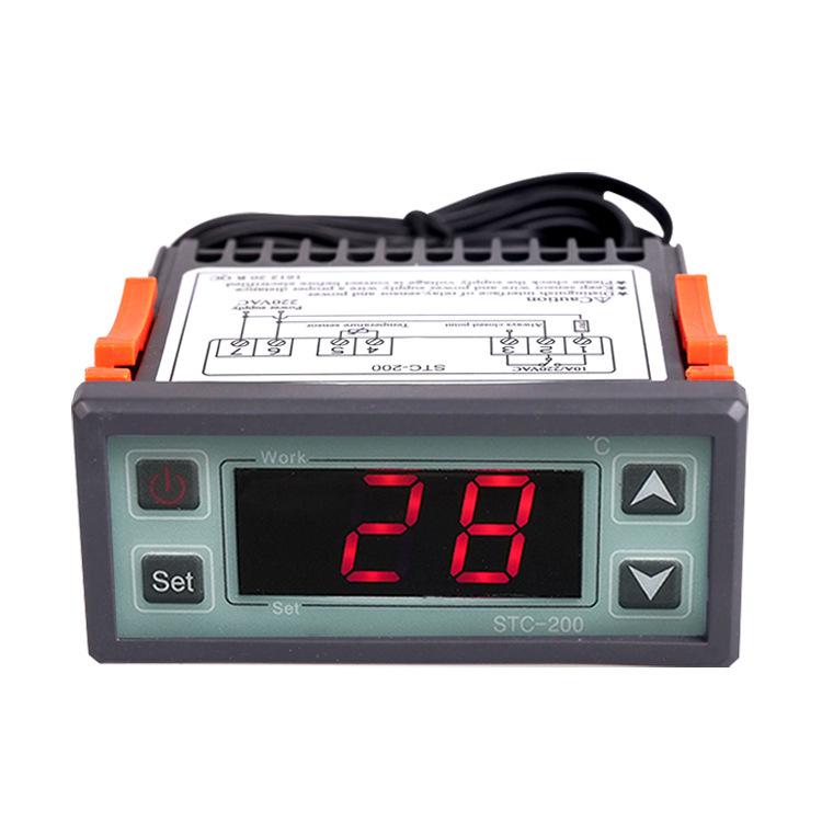 STC-200 Temperature Controller for Cold Storage & Chiller Units Cooling/Heating with Alarm Function - English Version